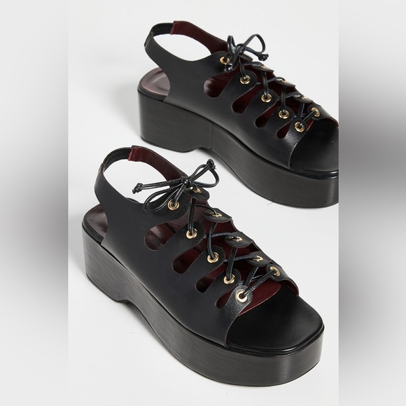 STAUD SOLD OUT QUINN PLATFORM SANDALS - Picture 2 of 5